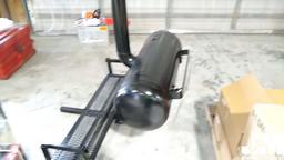 BUMPER HITCH GRILL, W/ NEW 20 QUART PELICAN COOLER, ***COOLER