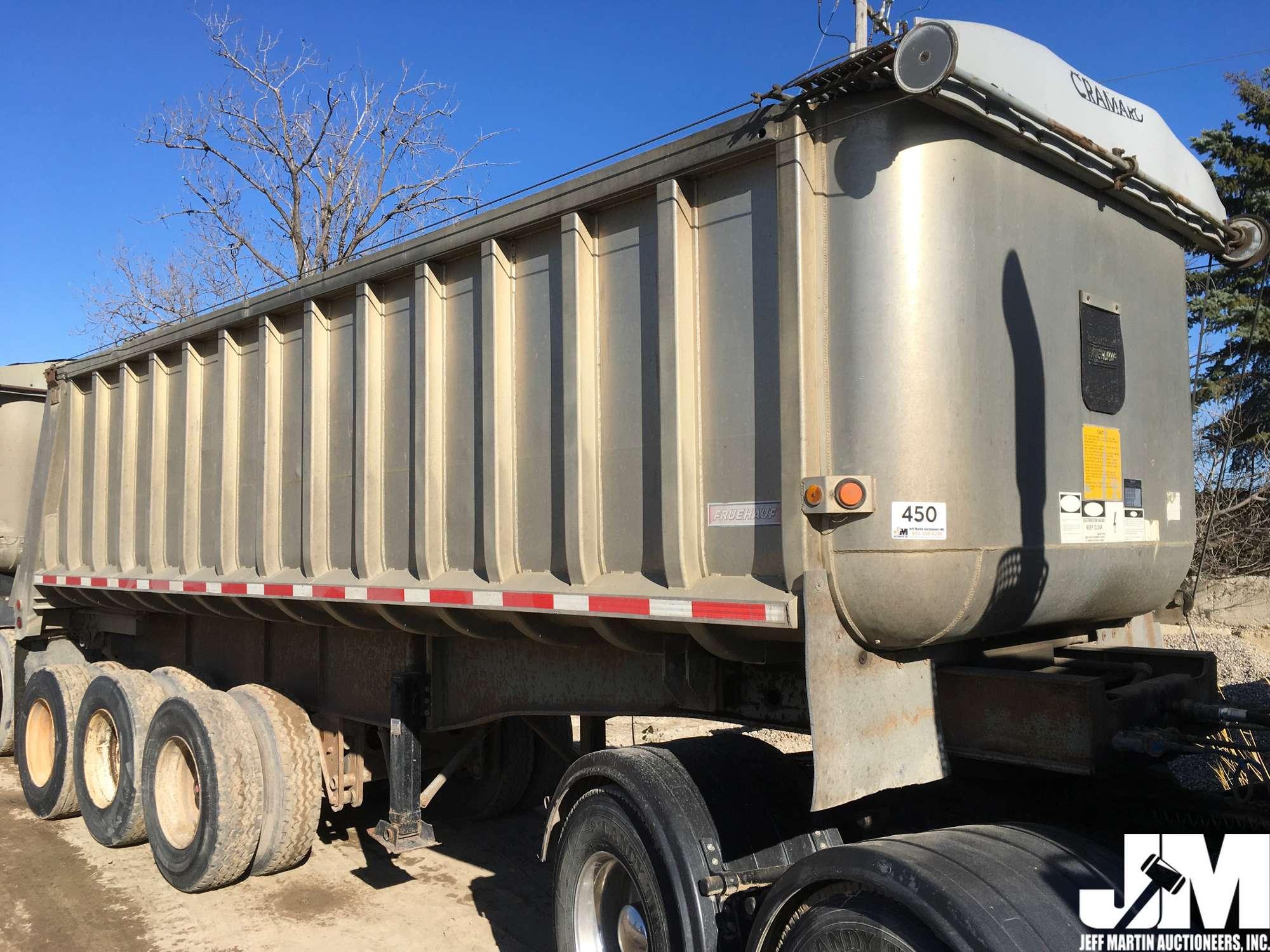 1999 FRUEHAUF 24' ALUMINUM  DUMP TRAILER VIN: 1JJU195FXXS567015