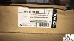 LITHONIA INDUSTRIAL LIGHT FIXTURES, STICKER ON BOX READS LOW PROFILE