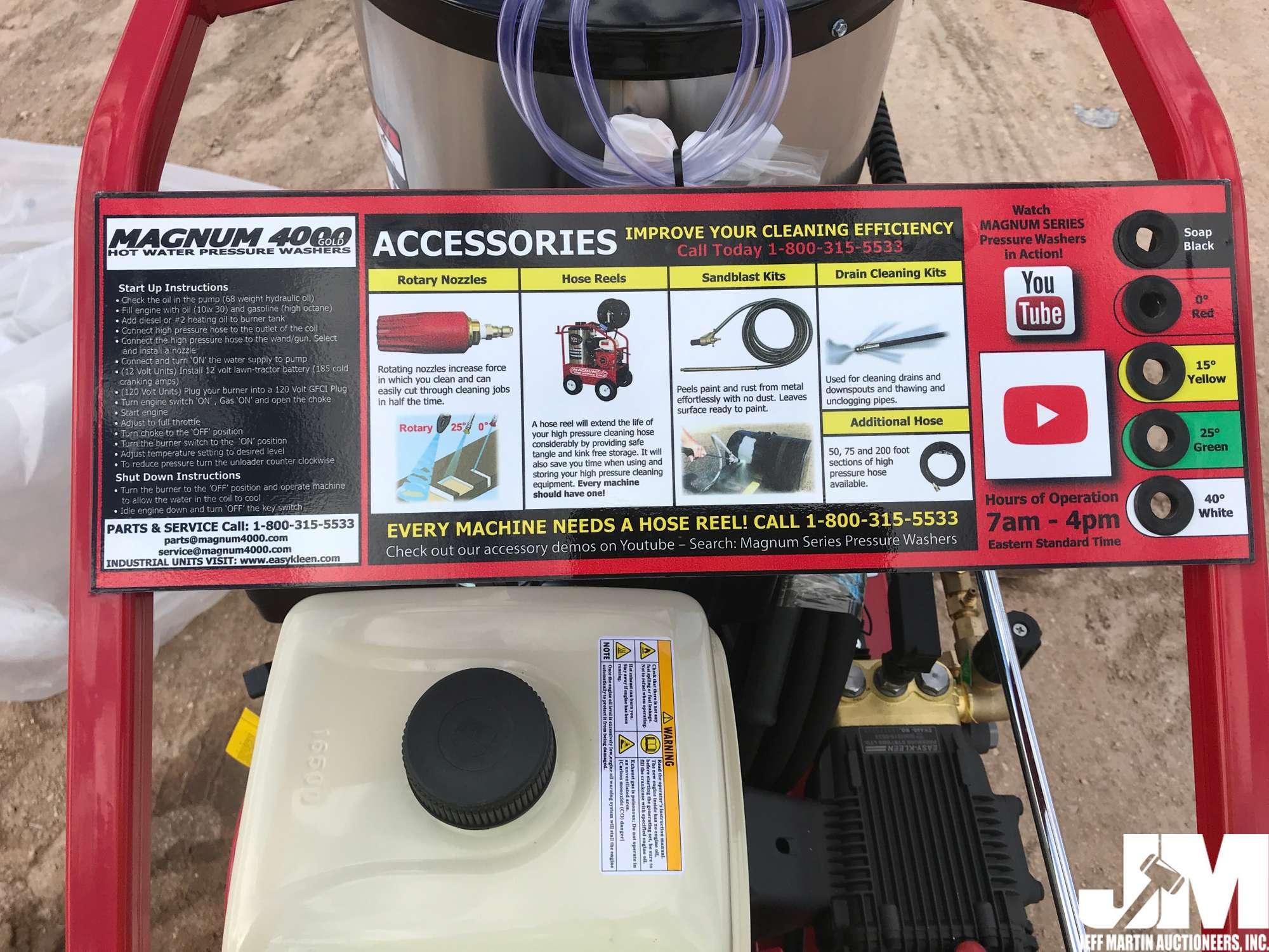 (UNUSED) EASY-KLEEN MAGNUM 4000 SERIES GOLD PRESSURE WASHER SN: 205179