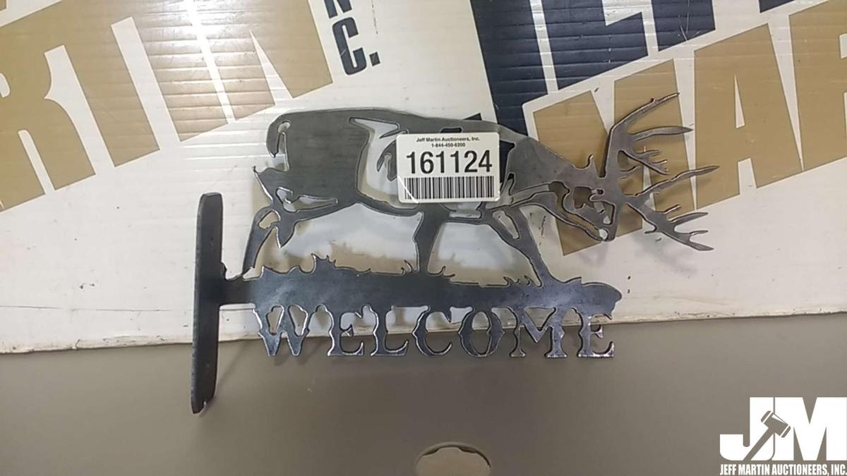 METAL BUCK/DEER WELCOME SIGN