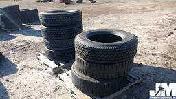 QTY OF (7) MISC 295/75R22.5 TIRES