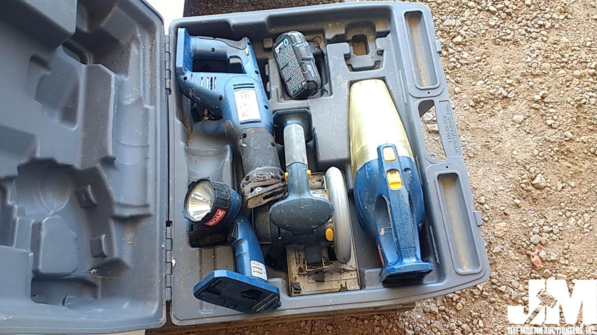 RYOBI HAND TOOL SET BATTERY POWERED