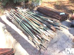 QTY OF MISC METAL FENCE POSTS