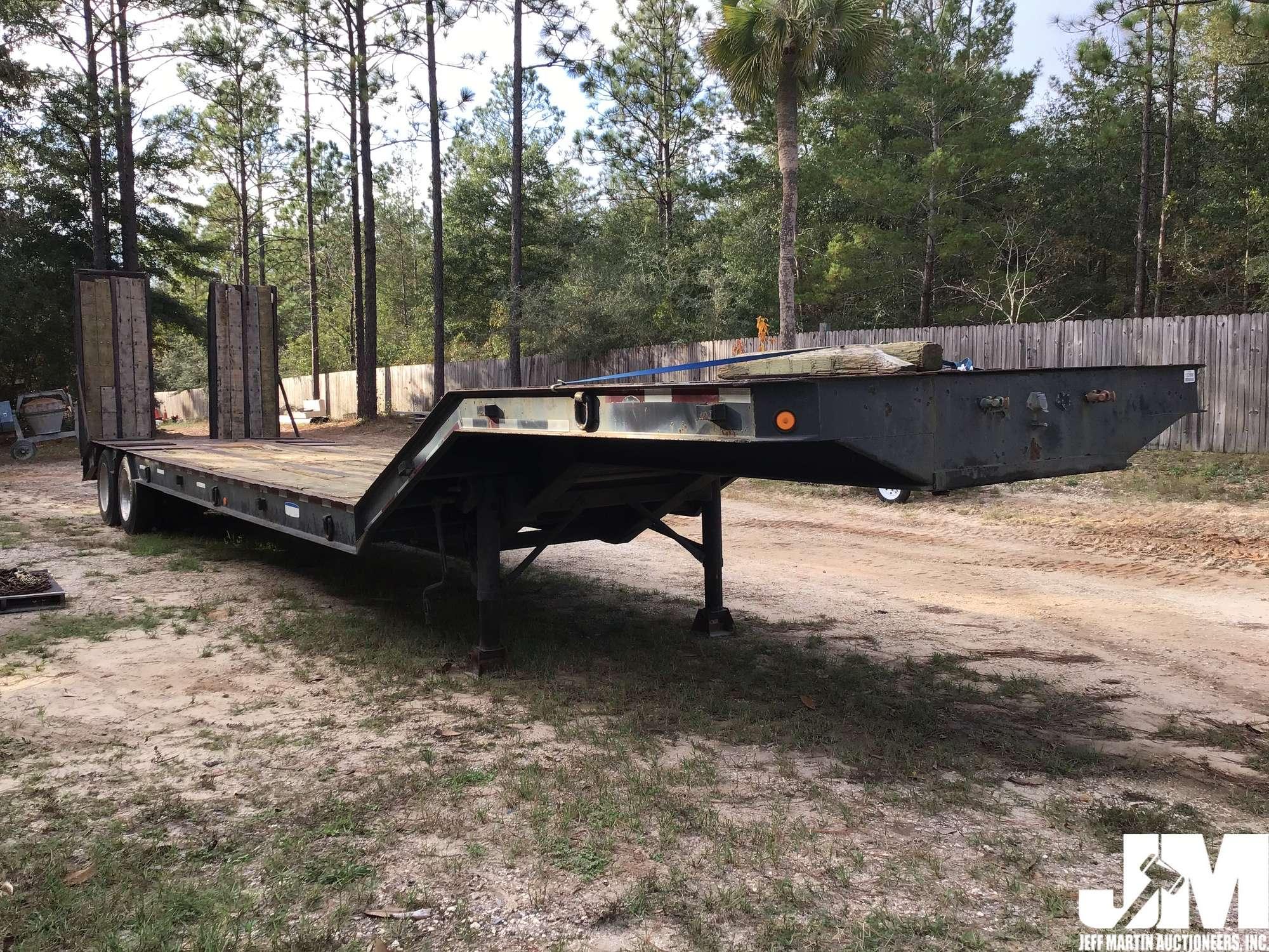 1986 CLARK CLBT FIXED NECK LOWBOY TRAILER VIN: 1CD2L4220GA002731