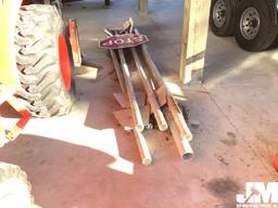 QTY OF (5) ALUMINUM STREET SIGN POLES W/ FIRE LANE