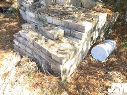 QTY OF MISC CUT FACE CONCRETE BLOCKS