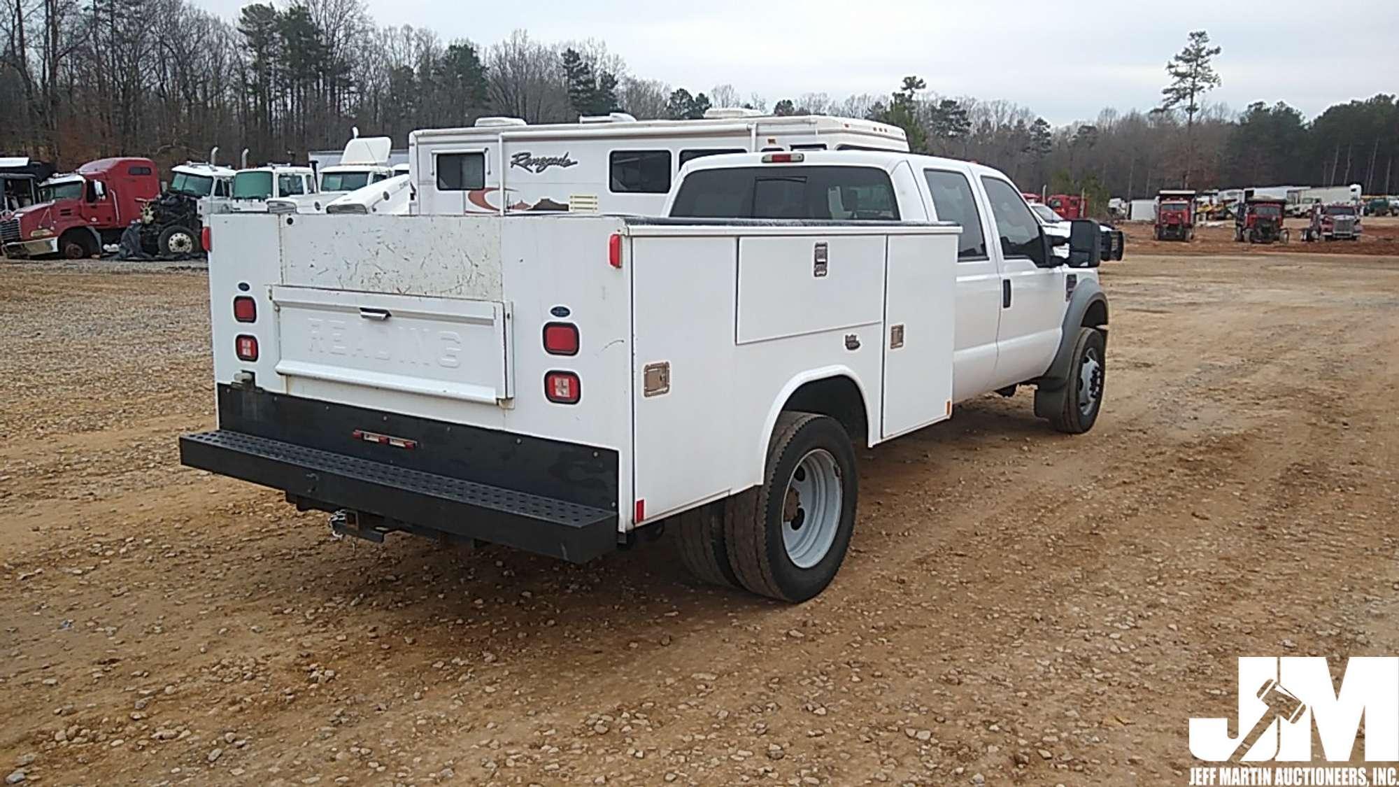 2008 FORD F-450 S/A UTILITY TRUCK VIN: 1FDXW46R18EA76766