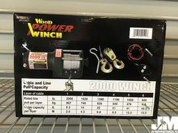 (UNUSED) WOOD POWER 2000 LB ELECTRIC WINCH