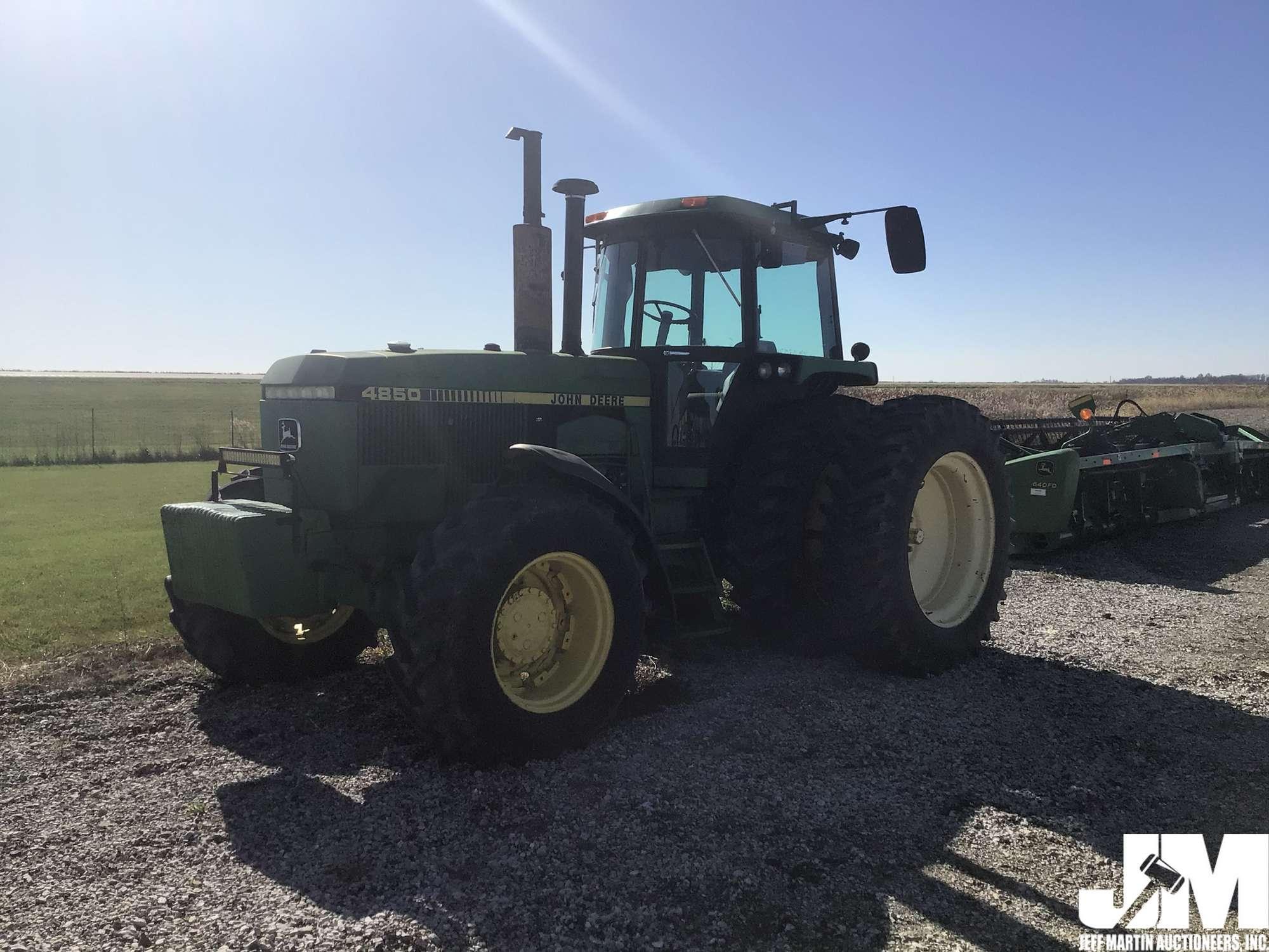 1984 JOHN DEERE 4850 ROW CROP 4X4 TRACTOR SN: RW4850P005804