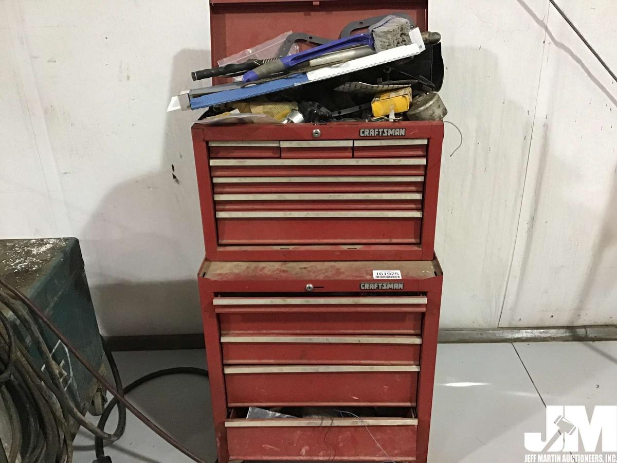 CRAFTSMAN PORTABLE ROLLING TOOL BOX, W/ CONTENTS