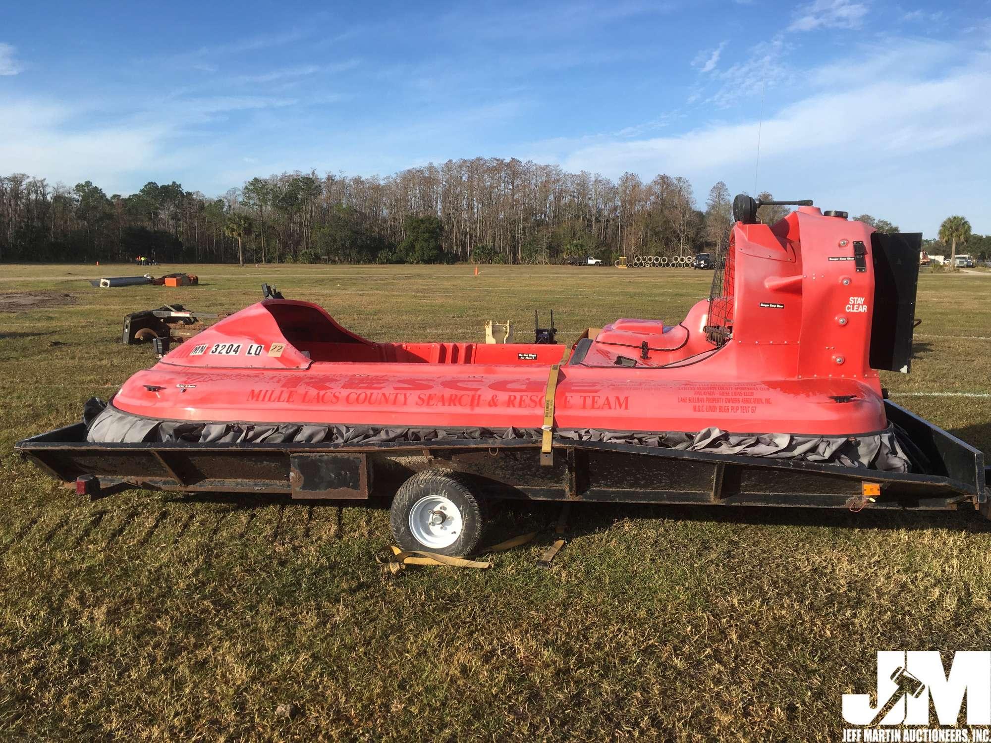 1996 HOVER CRAFT USA 5 SEAT HOVER CRAFT/RESCUE BOAT