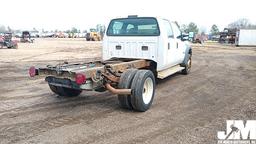 2005 FORD F-550XL SD CREW CAB SINGLE AXLE VIN: 1FDAW56P55EB95894 CAB & CHASSIS