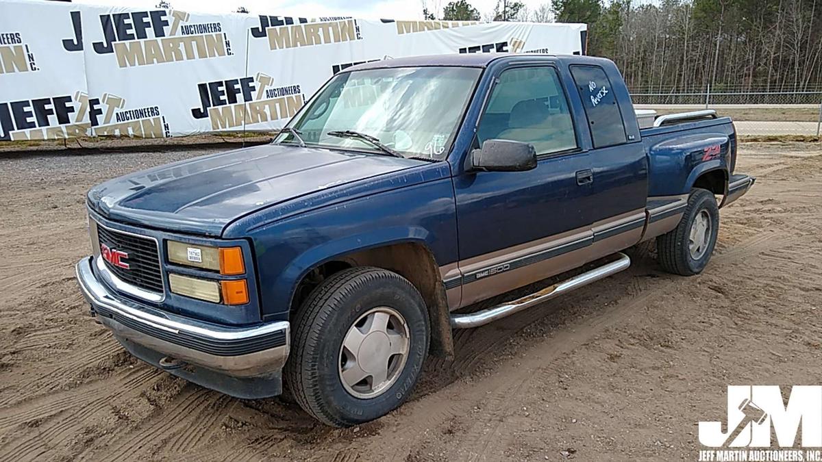 1996 GMC SIERRA 1500 EXTENDED CAB 4X4 PICKUP VIN: 2GTEK19R1T1503911