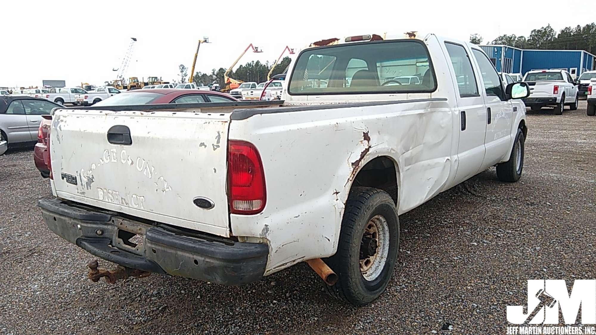 2001 FORD F-350XL SD VIN: 1FTSW30L11ED01500 CREW CAB PICKUP