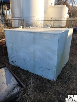 APPROX 1500 GAL STEEL TANK W/ SINGLE WALL, 6" BETTS