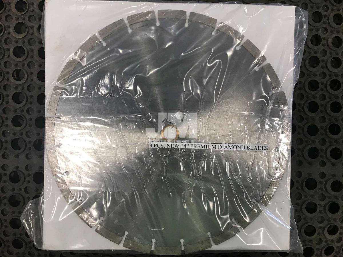 (UNUSED) 3 PC 14" PREMIUM DIAMOND BLADES