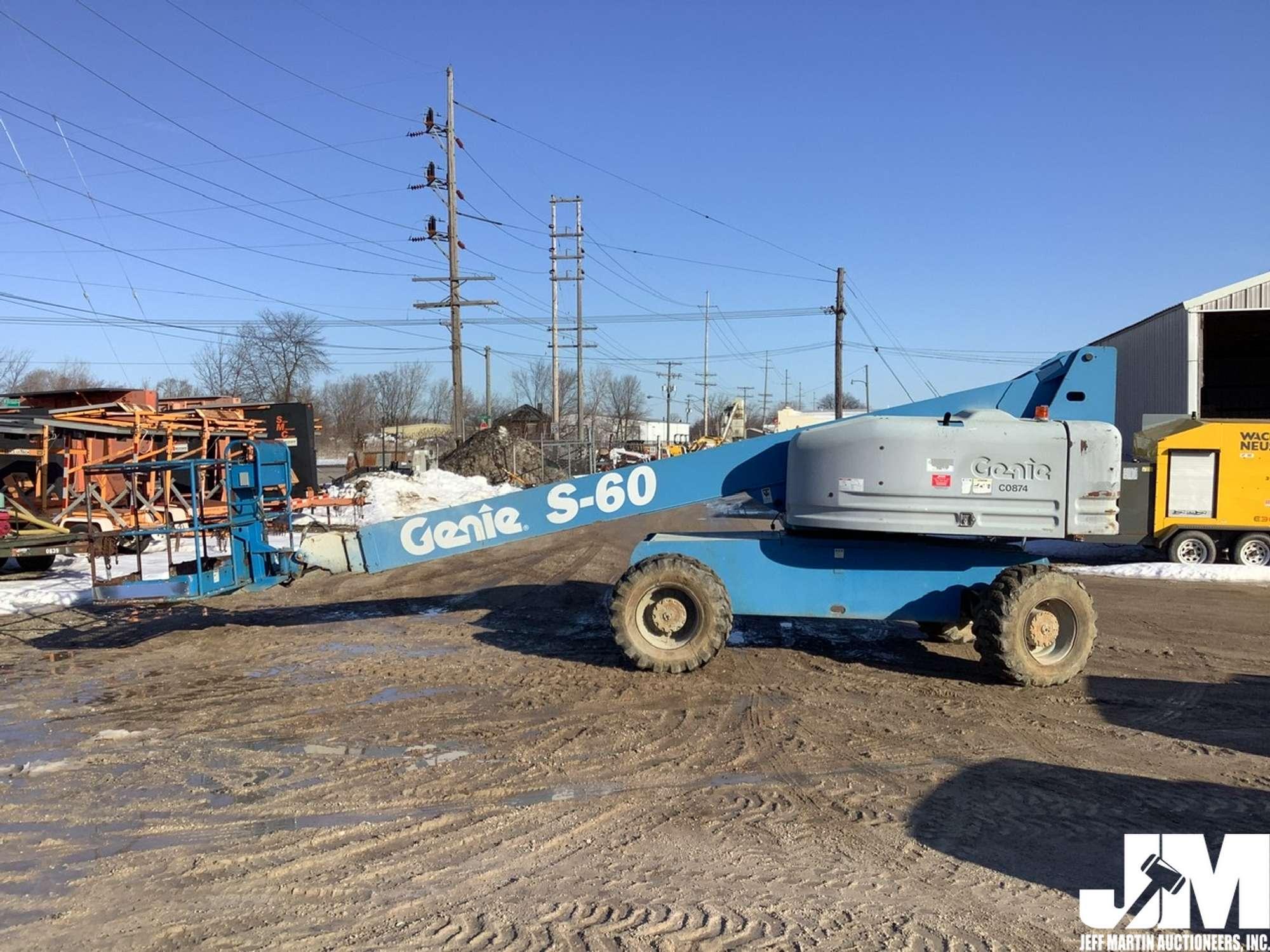 2000 GENIE S60 4X4 BOOM LIFT SN: S606445