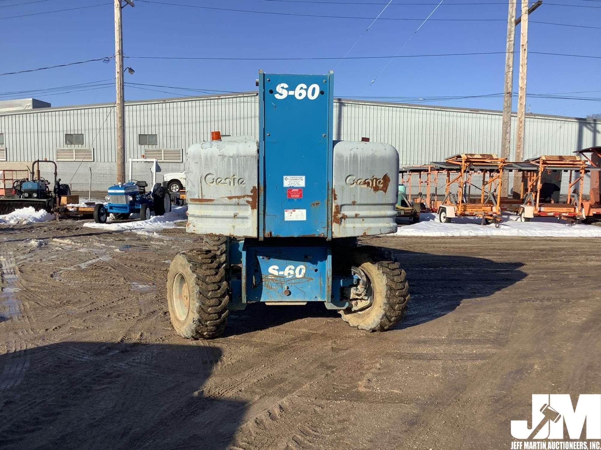 2000 GENIE S60 4X4 BOOM LIFT SN: S606445