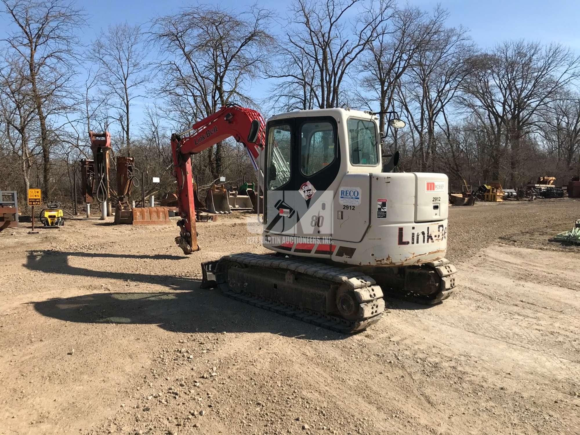 2012 LINK-BELT 80 MINI EXCAVATOR SN: EDAK25428