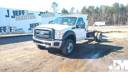 2013 FORD F-550XL SD SINGLE AXLE VIN: 1FDUF5GYXDEB47598 CAB & CHASSIS