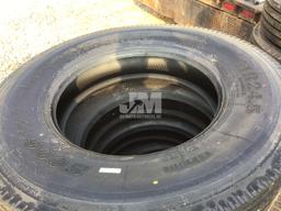 QTY OF (4) 11R24.5 TIRES