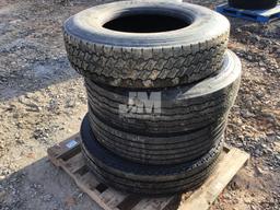 QTY OF (4) VARIOUS SIZE TIRES