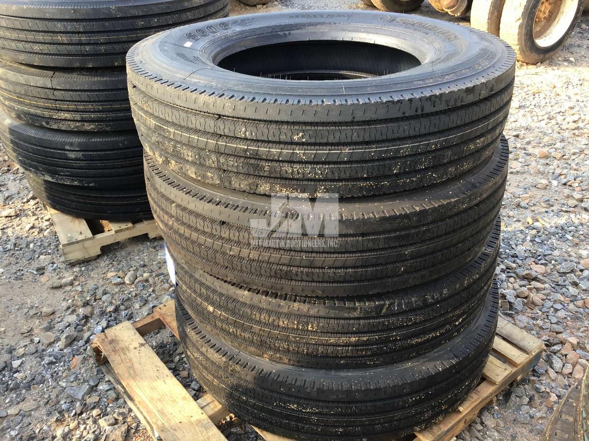 QTY OF (4) 11R24.5 TIRES