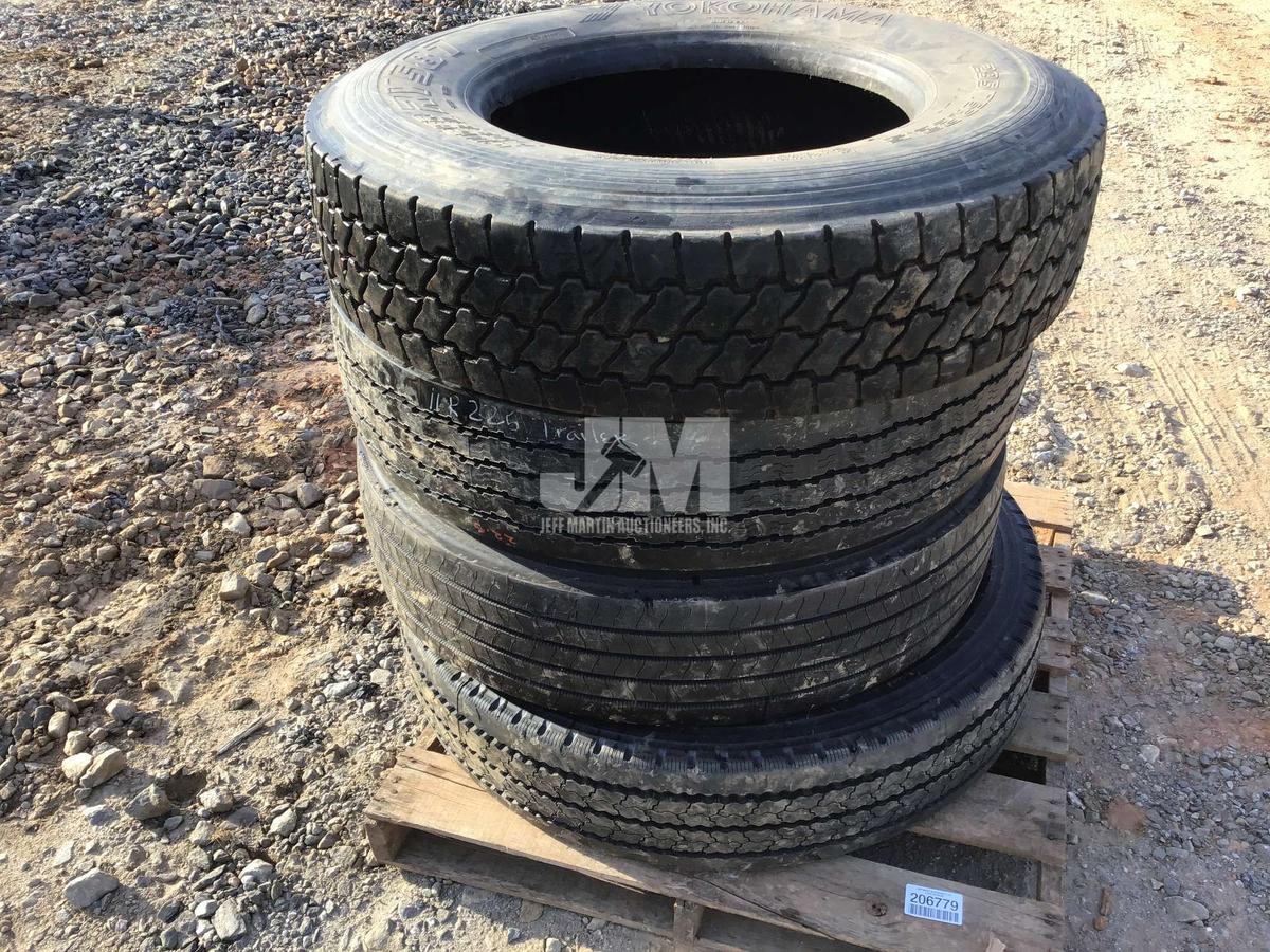 QTY OF (4) VARIOUS SIZE TIRES