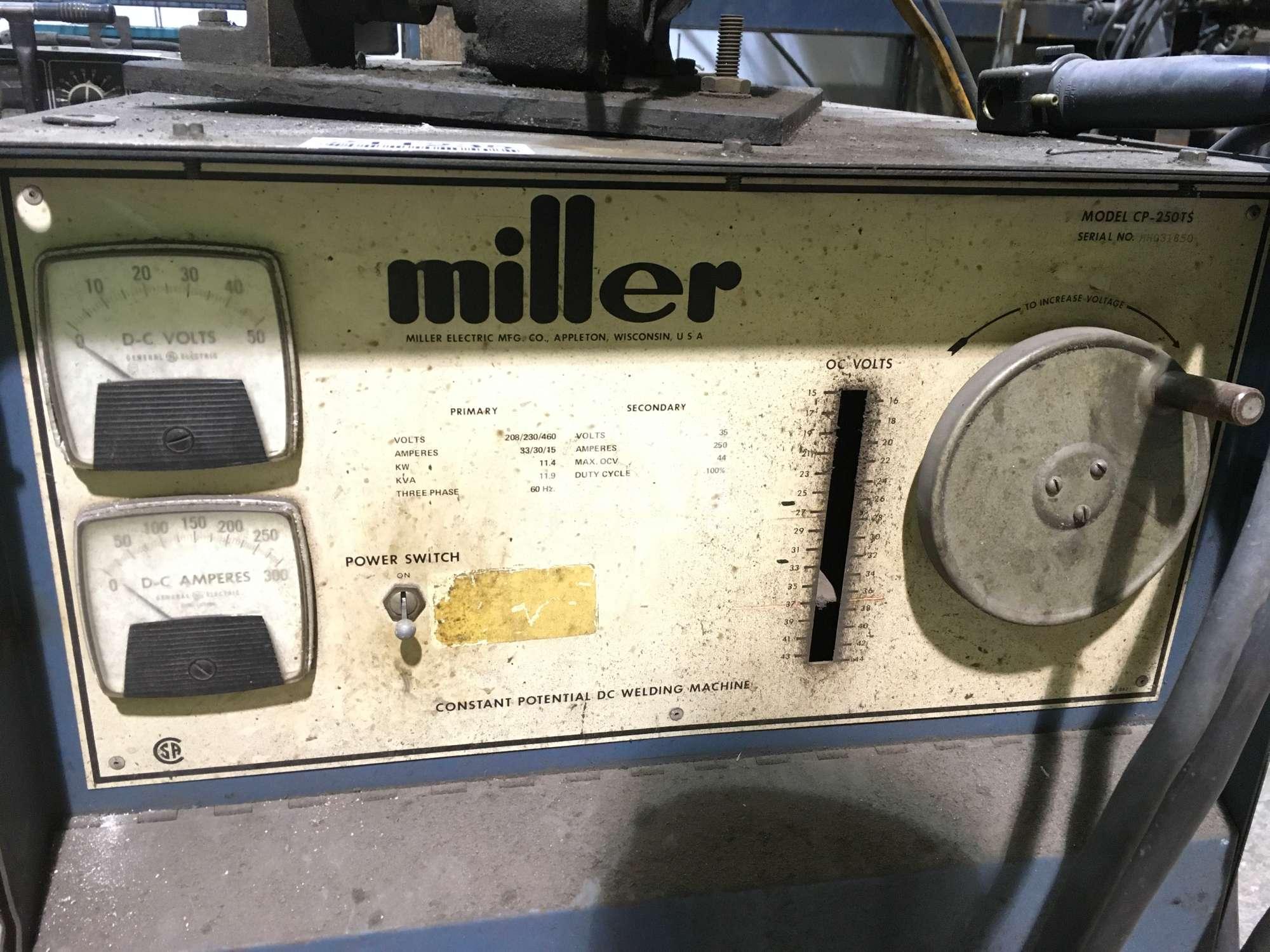 MILLER CP-250TS 250 AMP PORTABLE WELDER SN: HHQ31850