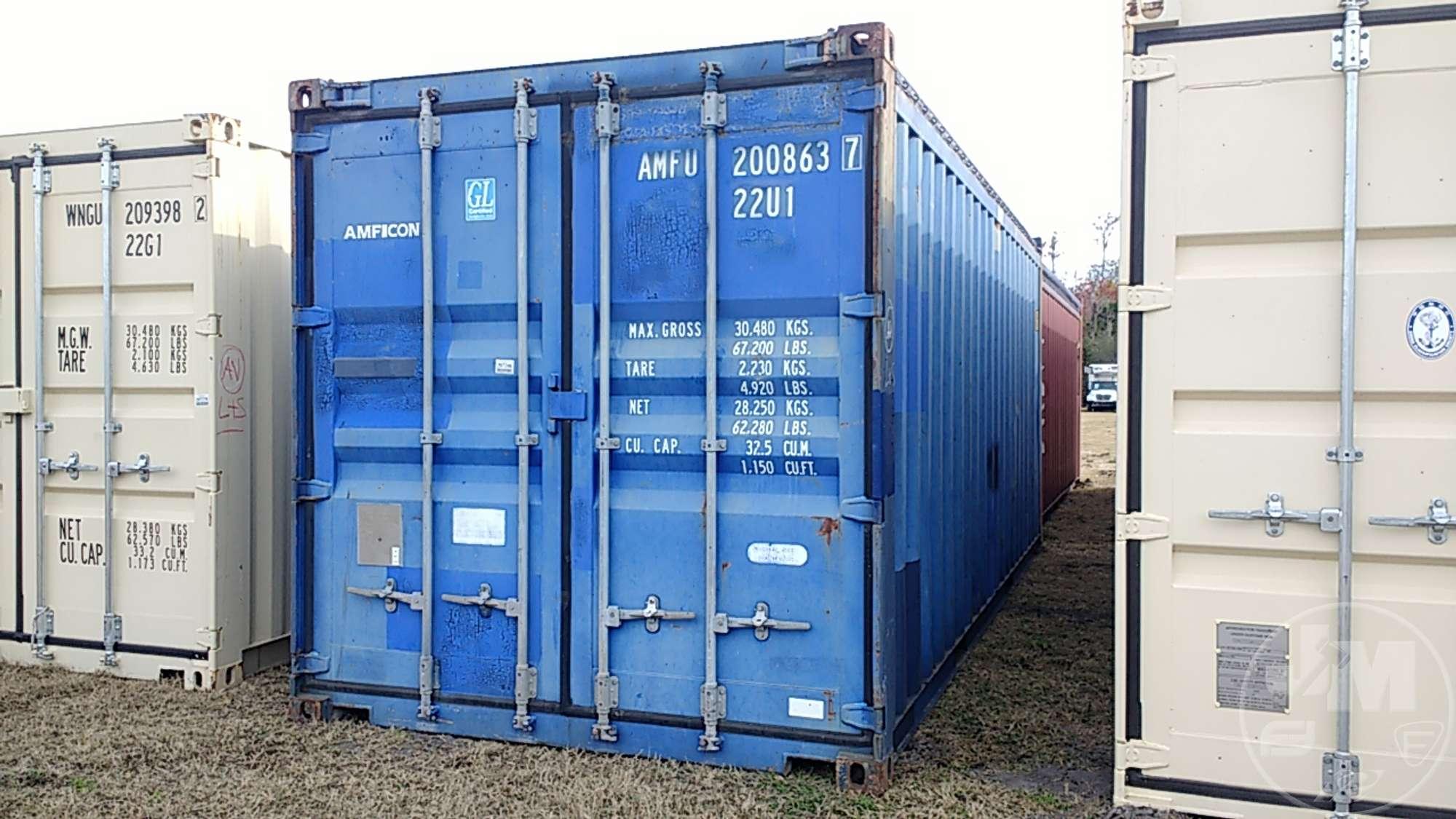 2007 CIMC 20' CONTAINER SN: AMFU2008637