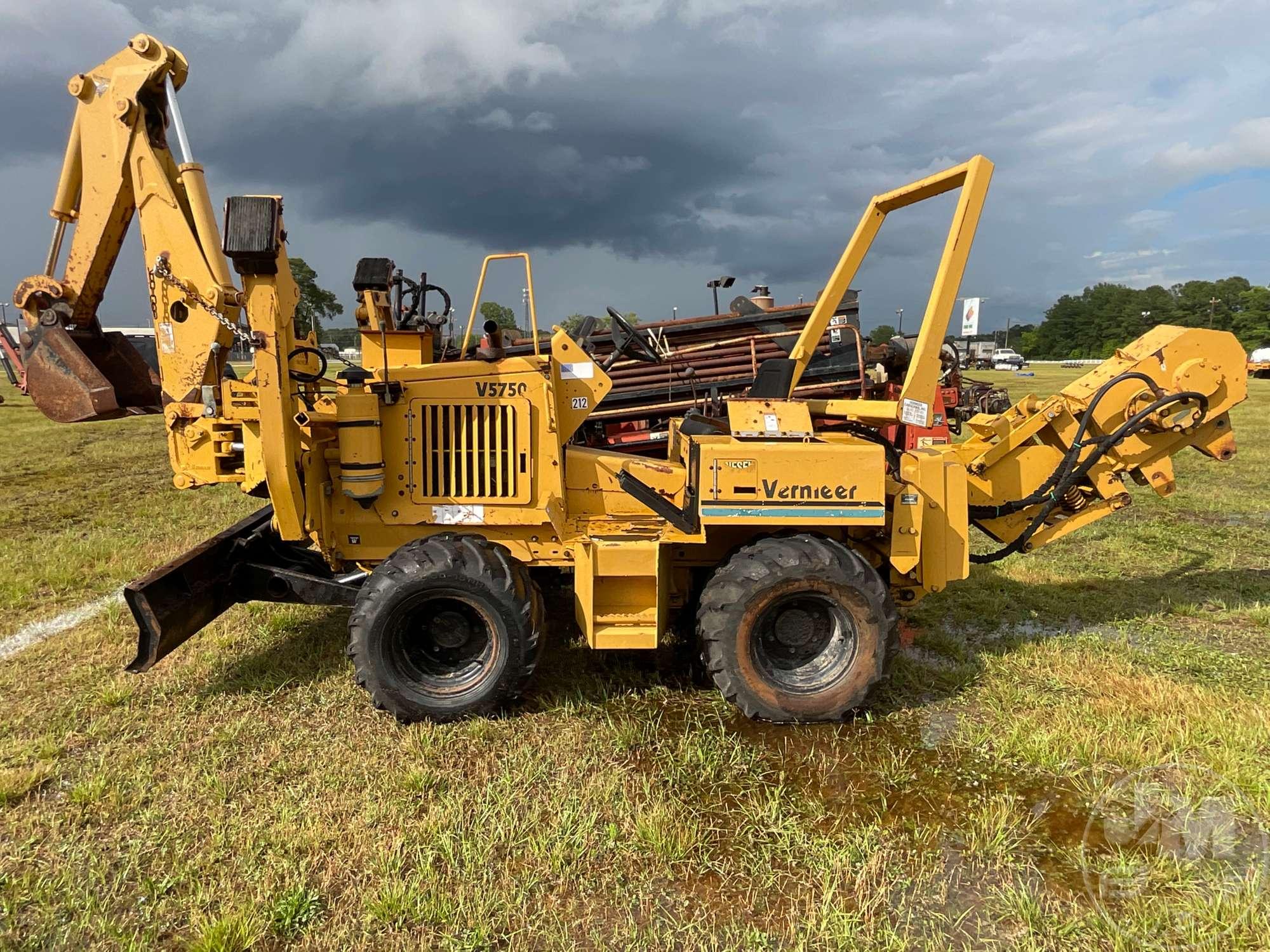 1999 VERMEER V5750 TRENCHER SN: 1VRM082Z9X1000689