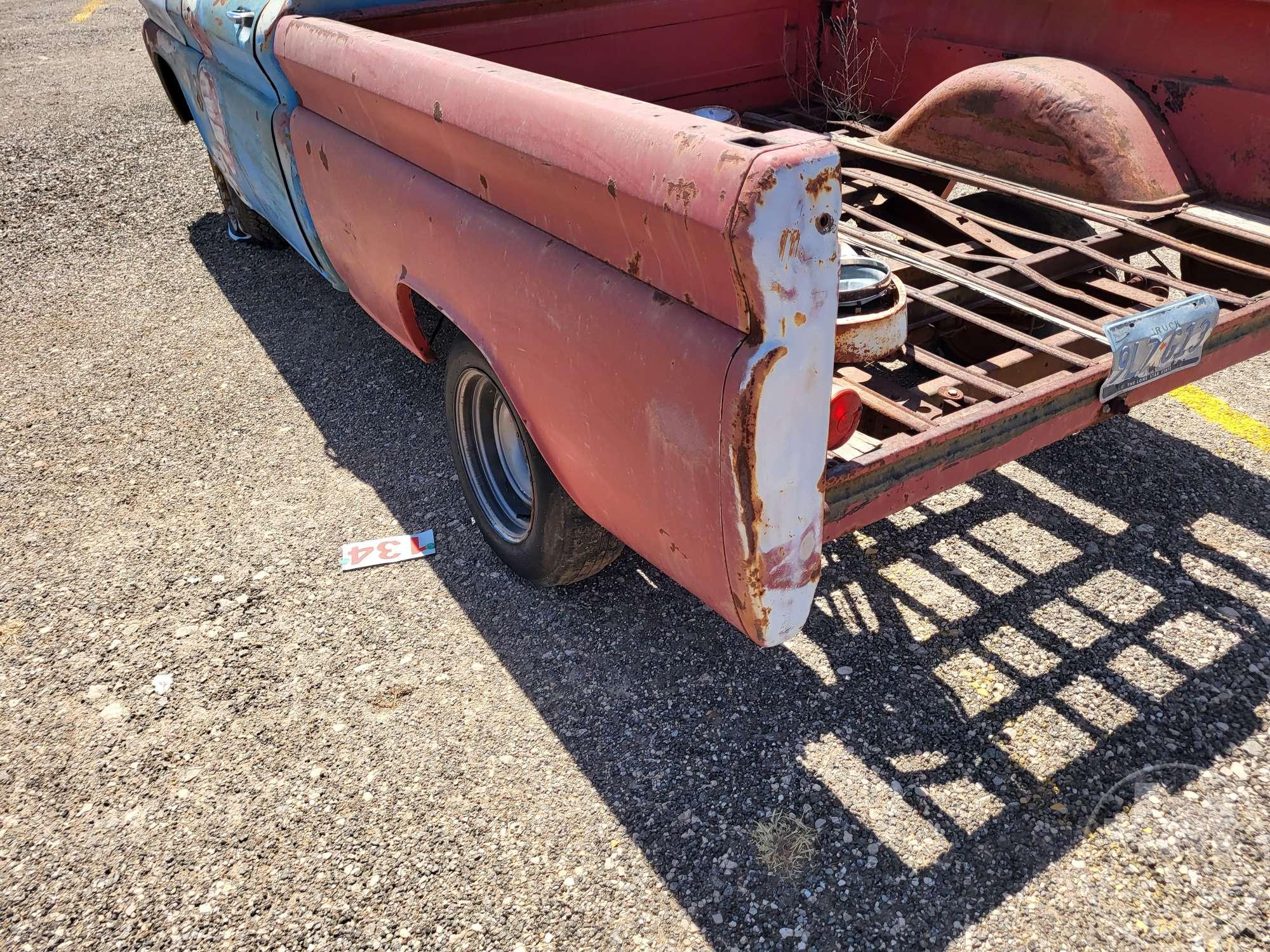 1963 CHEVROLET C-10 VIN: 2C154K128625 PICKUP