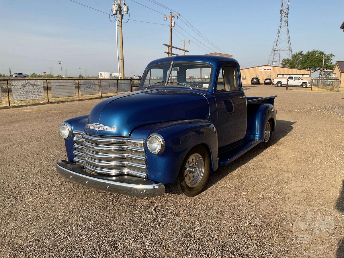 1953 CHEVROLET 3100 VIN: 71AA12515 1/2 TON PICKUP