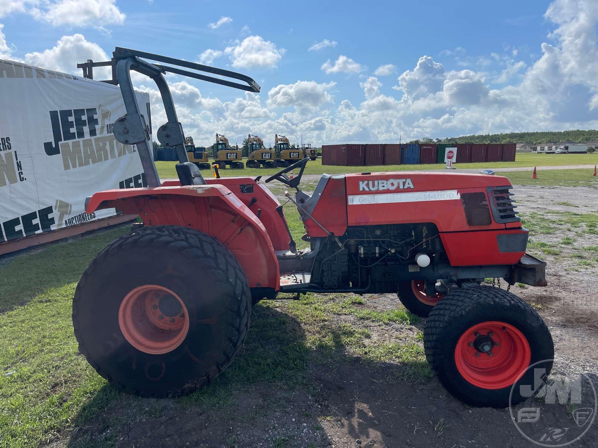 KUBOTA M4800 TRACTOR SN: M480-10749