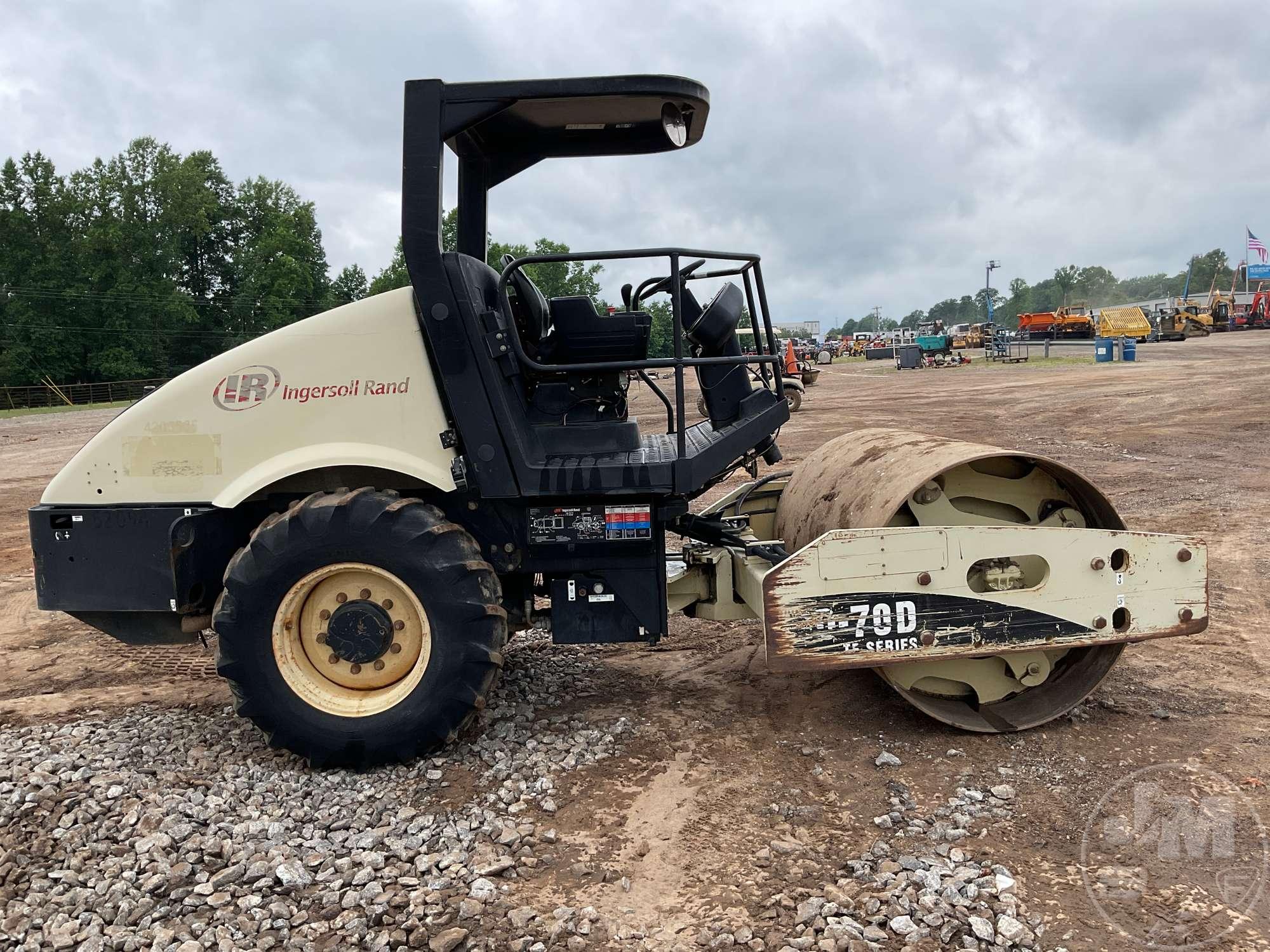 2007 INGERSOL-RAND SD70D TF SN: 193664 SINGLE DRUM VIBRATORY ROLLER