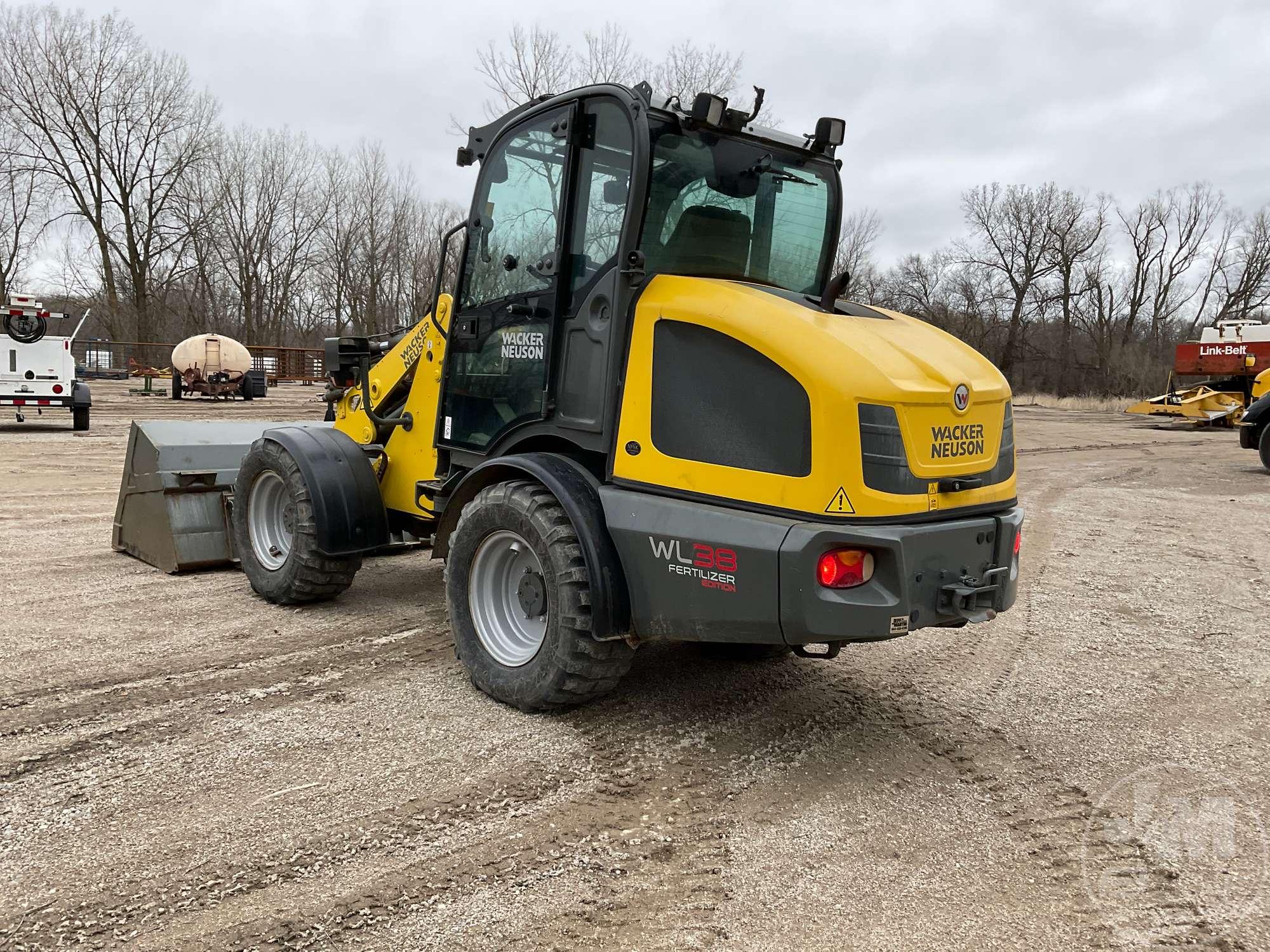 2017 WACKER NEUSON WL38 ARTICULATED WHEEL LOADER SN: 3040011