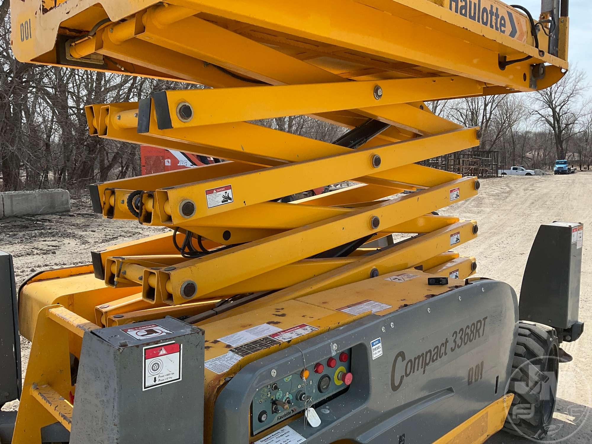 2013 HAULOTTE 3368RT 33’...... SCISSOR LIFT SN: CD702859