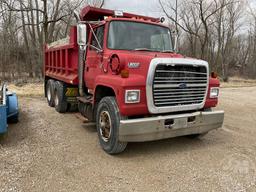 1992 FORD L8000 TANDEM AXLE DUMP TRUCK VIN: 1FDXR82A2NVA25805