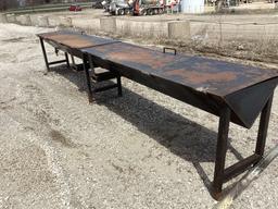 V SHAPE HOT TANK, 192" LONG X 26" WIDE 33"