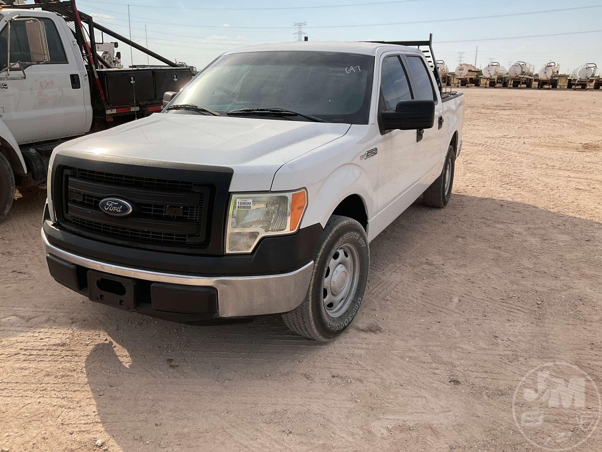 2013 FORD F-150XL CREW CAB 4X4 3/4 TON PICKUP VIN: 1FTFW1CF8DKE10683