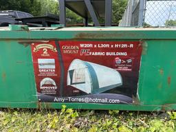 UNUSED) 2020 GOLDEN MOUNT S203012P-300GSM PE DOME STORAGE SHELTER, CSA/TUV