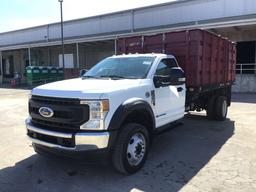 2020 FORD F-550 SINGLE AXLE DUMP TRUCK VIN: 1FDUF5GT6LDA00879