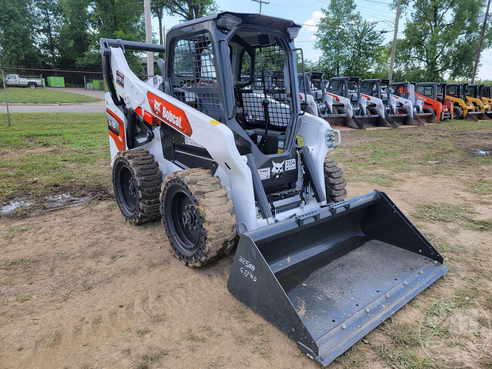 (UNUSED) 2022 BOBCAT S76 R-SERIES SKID STEER SN: B4CD16271 CANOPY