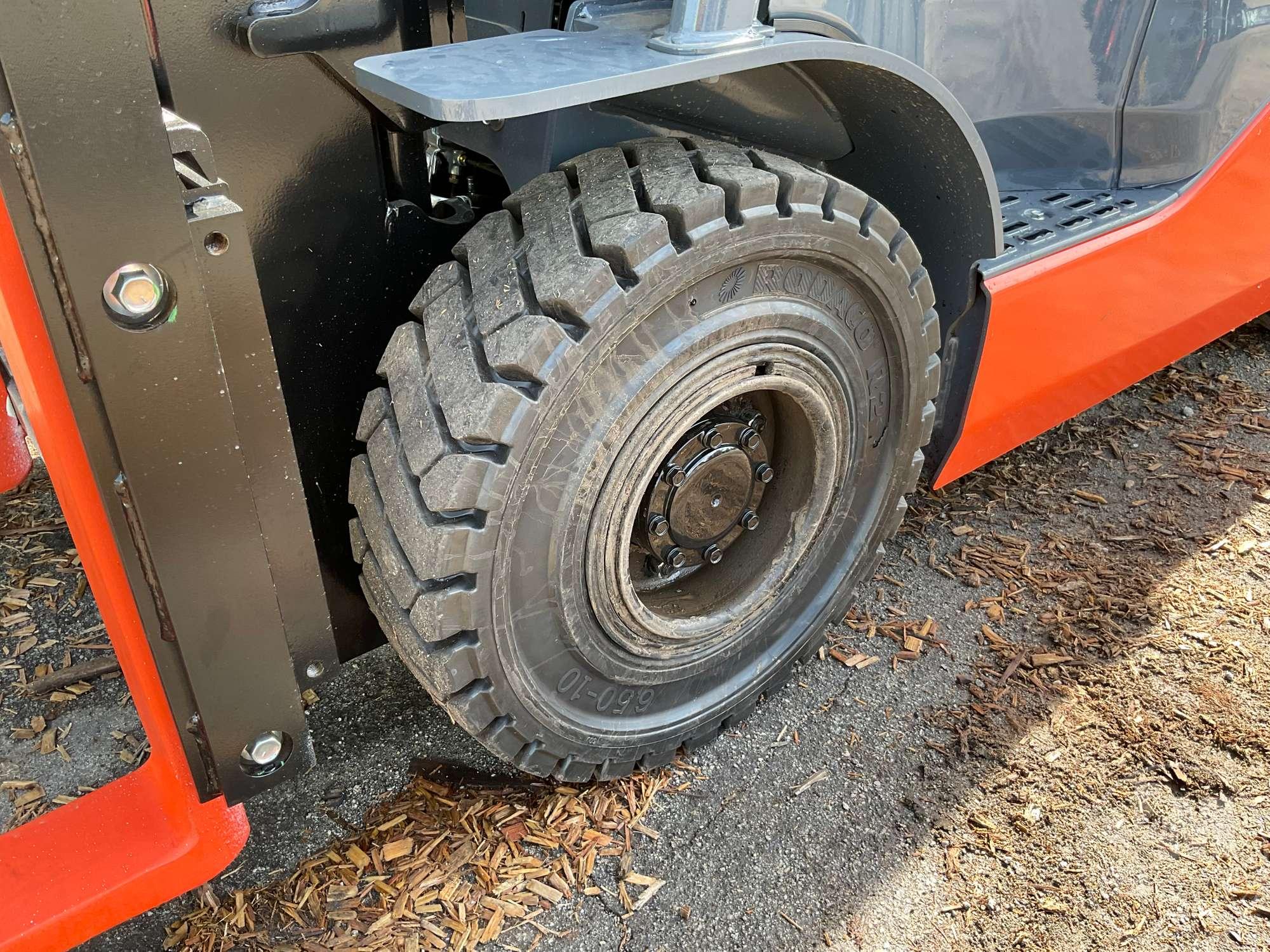 (UNUSED) 2022 TOYOTA 50-8FGU18 PNEUMATIC TIRE FORKLIFT SN: 10233