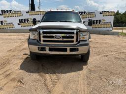 2006 FORD F-450 VIN: 1FDXW46P56EA40591 CREW CAB FLATBED TRUCK