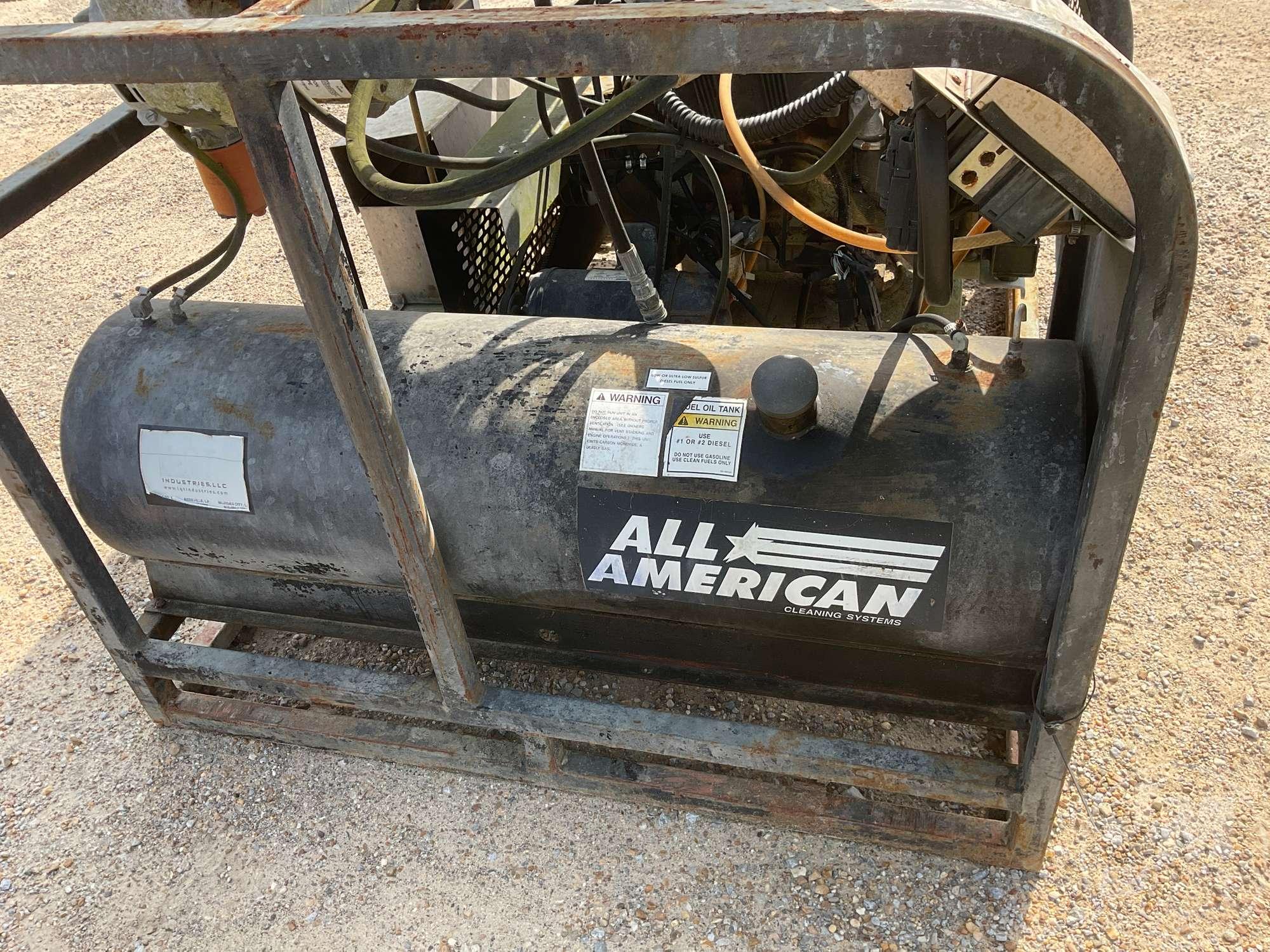 ALL AMERICAN 8357L PRESSURE WASHER SN: 105850