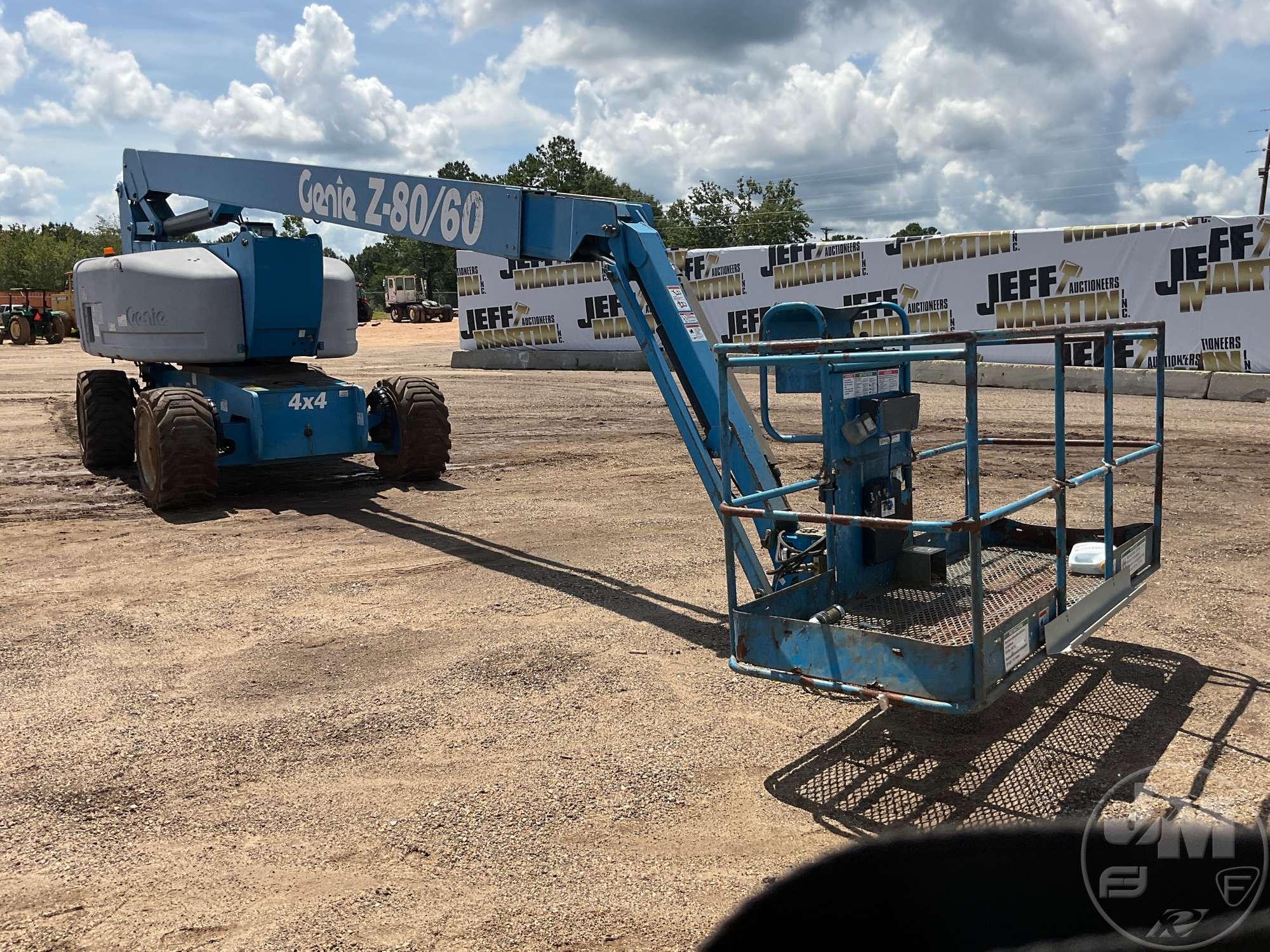 2008 GENIE Z80/60 4X4 80' ARTICULATED BOOM LIFT SN: Z8008-2414