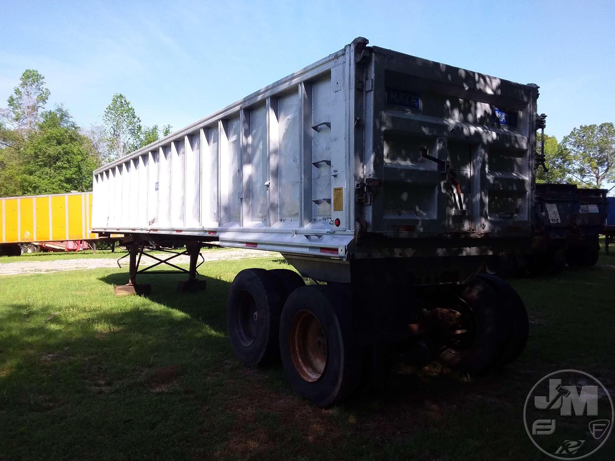 1992 MATE 36' ALUMINUM  DUMP TRAILER VIN: 1M9A39529NH036348