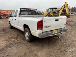 2004 DODGE RAM 2500HD CREW CAB 3/4 TON PICKUP VIN: 3D7KA28C54G178607